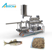 Nouvelle ligne de production d'aliments pour poissons flottants de haute qualité entièrement automatique avec extrudeuse à double vis, capacité de 3 tonnes/heure, en acier inoxydable