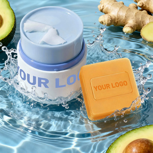 Ensemble <span class=keywords><strong>Savon</strong></span> et Baume Nettoyant Doux à l'Huile de Curcuma pour Soins de la Peau Nourrissants en Profondeur Marque Privée - Product Image 1