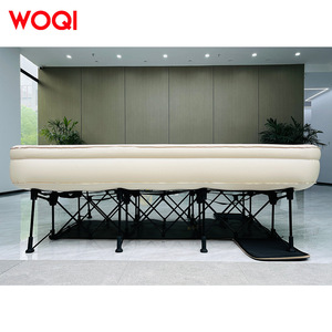 Matelas pneumatique gonflable Woqi, capacité de charge 300 kg, tissu blanc, lit de camping extérieur pour voyage en voiture, usage familial - Product Image 4