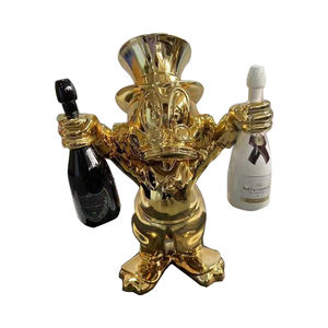 Popular alta calidad Pop dibujos animados artes famoso Scrooge pato escultura resina artesanía fibra de vidrio escultura para la decoración del hogar - Product Image 1