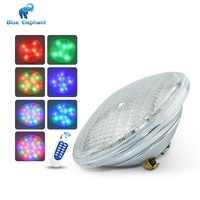 Blue Elephant IP68 LED Par56 Encastré Piscina Lampe Piscine Ampoule Remplacement avec Corps En Verre Conception D'éléphant