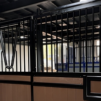 Centre équestre sur mesure haut de gamme, hangar équestre galvanisé et thermolaqué de 4 m, durable en WPC, box pour chevaux, écurie