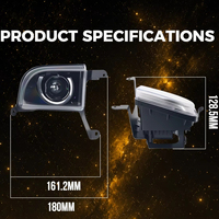 GOODZOOM Faros Antiniebla LED de 3 Colores, 10-50V, Lentes HD, con Soportes de Montaje Específicos, Luces Auxiliares de Conducción para Automóvil