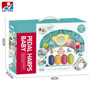 Tapis de jeu pliable multifonctionnel avec harpes à pédales, jeu de fitness, ramper, jouer, bébé HC506281 - Product Image 4