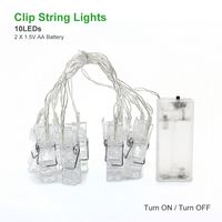 Chevilles guirlandes LED Clip cartes Photos titulaire lumineux fée lumières noël mariage fête d'anniversaire saint valentin décoration