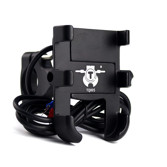 Aluminium Alloy Mobile Phone Holder Bike Motorcycle Cell Phone Holder Motorcycle Holder Phone USB Charger