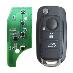 Clé de voiture télécommande pliable <span class=keywords><strong>Fiat</strong></span> 4 boutons avec code évolutif, puce ID47, 433 MHz, portée 20-50 m, pile AAA - Product Image 2