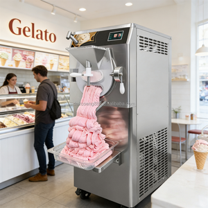 Congelador de lote de 68L/H con sobrecarga ajustable para máquina de hacer helados, máquina comercial de helados con boquillas individuales - Product Image 1