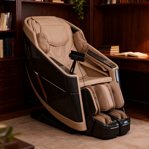 Nhà sử dụng sang trọng đầy đủ cơ thể thời gian điều khiển ai thông minh sưởi ấm Robot SL theo dõi 4D không trọng lực điện ghế massage - Product Image 1