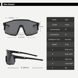 Gafas de Sol Personalizadas al por Mayor para Ciclismo de Montaña MTB, Gafas de Sol UV400 para Hombre y Mujer - Product Image 6