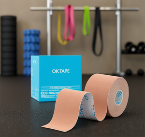 เทปคิเนซิโอเทป โอเค เทป ขนาดปกติ กาวอะคริลิก สำหรับกีฬา ช่วยฟื้นฟูร่างกาย ป้องกันไฟฟ้าสถิต ไวต่อแรงกด - Product Image 2