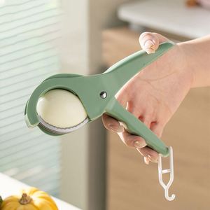 Hachoir manuel multifonctionnel créatif pour cuisine, en acier, pour fruits et légumes, avec fonction de coupe et de pressage, pour séparateur de légumes en plastique - Product Image 5