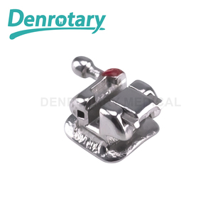Denrotary Vente en gros Produits dentaires orthodontiques Traitement des dents Code couleur Bretelles métalliques Base en maille Supports auto-ligaturants Roth - Product Image 2