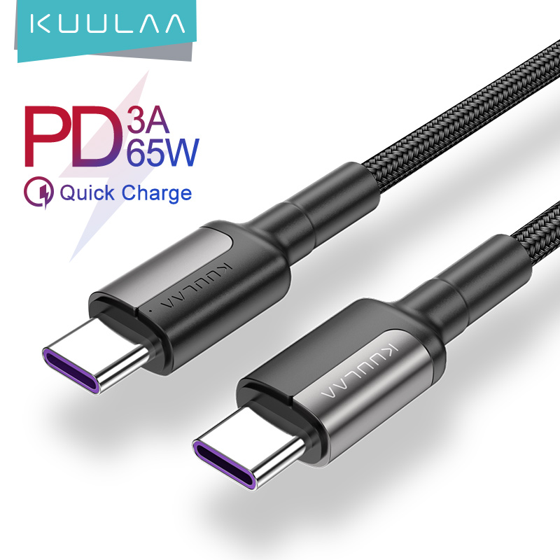 Зарядный кабель Kuulaa usb type-c, кабель для быстрой зарядки мобильного телефона, 65 Вт, 1 м, 2 м, в наличии