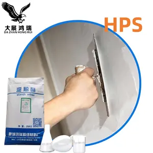 Idrossipropil amido etere HPS polvere per cemento a base di polimeri di stuccatura modificata composto per malta sottile per interni