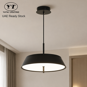 Luminaire suspendu moderne, corps en aluminium, diffuseur en acrylique, LED dimmable, télécommande tricolore, intérieur, pour salle à manger, salon - Product Image 1
