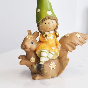 งานฝีมือทำจากเรซินคำพังเพยของโนมของตกแต่งสวนรูปดาวแคระน่ารักสำหรับกลางแจ้ง - Product Image 5