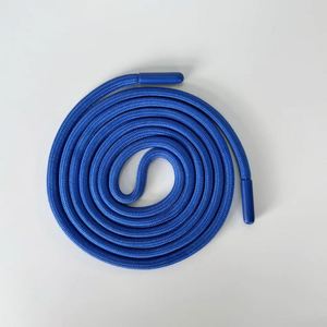 Cordon tressé 100 % polyester couleur personnalisée, écologique et doux, avec embouts en plastique pour textiles de maison, sacs, vêtements, finition enduite - Product Image 3