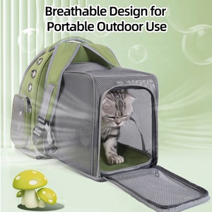 Zaino portabagagli piccoli medi per il <span class=keywords><strong>trasporto</strong></span> di cani borse da passeggio, espandibili, scalabili, pieghevoli, traspiranti, di grande capacità per animali domestici - Product Image 6