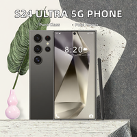 Smartphone S24 Ultra 5G Octa Core Double SIM Batterie 5000 mAh 12 Go + 1 To de Stockage Écran HD Résolution CDMA Utilisation Mondiale Française