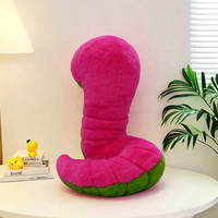 Peluche Serpent à Grands Yeux Personnalisée OEM, Jouet Doux en Peluche, Mascotte, Poupée, Logo Personnalisé, Cadeau pour Enfants, Décoration Maison, Jouet en Gros