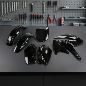 Kit di plastica nera per Honda CR 85 2003-2025 motocicli accessori essenziali per moto - Product Image 2