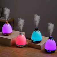 Diffuseur d'huiles essentielles atomisation ultrasonique de lumière colorée de capacité de 300ml diffuseur d'arôme de chambre à domicile