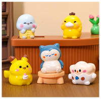 3D DIY Tier-Cartoons China Miniaturen Fuchs Ente Schildkröte Drache Frosch Charakter Harz-Handwerk Figuren Geschenke Überraschungstüte Kinderspielzeug