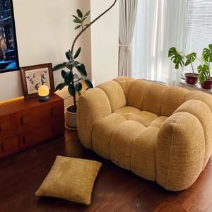 Divano Moderno Comprimibile Stile Crema Senza Telaio, Divano Lineare, Mobili per Soggiorno, Poltrone e <span class=keywords><strong>Divani</strong></span> di Lusso - Product Image 3