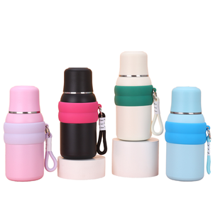 Gourde isotherme portable <span class=keywords><strong>vintage</strong></span> M en acier inoxydable 316 à <span class=keywords><strong>double</strong></span> paroi sous vide pour le sport et l'extérieur, avec corde de transport - Product Image 1