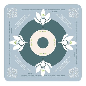 Tapete de Mahjong, Pedido Mínimo 1 Pieza Disponible, Diseño Floral Elegante, Neopreno, Muestra de Fábrica Disponible - Product Image 1