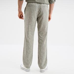 Pantalon chino en toile légère et droite, écologique, respirant, design à devant plat, décontracté pour homme, confort tout au long de la journée - Product Image 3
