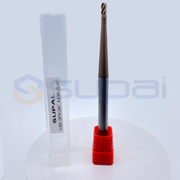 Fraise conique à bout sphérique en carbure de titane non standard SUPAL pour CNC / Outil de fraisage CNC OEM pour le travail du bois conique