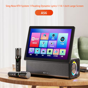 A56 BT video loa với Xoay màn hình, điện thoại di động màn hình không dây, nhà kép microphone, Karaoke - Product Image 2