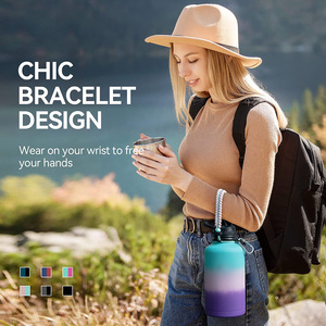 Custom Portable Sublimation Matte Stainless Steel Water Jug Large Capacity 1 Gallon <b>Double</b> <b>Walled</b> Big Water Bottle With Sleeve - Product Image 6