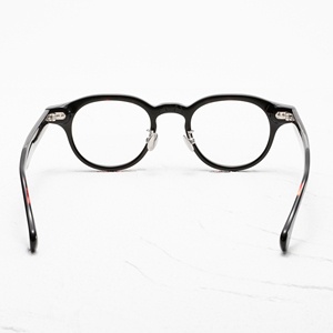 Gafas Redondas de Montura Completa, Color Negro Sólido, Anti-UV, Ligeras, Unisex, para Adultos, Monturas para Corrección de la Visión - Product Image 5