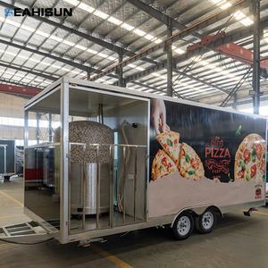 Remolque Comercial para Cocina de Pizza, Horno de Pizza a Leña, Camión de Comida Móvil para Helados y Dulces, Resistente a la Oxidación, con Sistema de Alimentación Integrado - Product Image 1