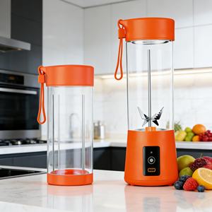 Botella USB-C de 400 ml, Libre de BPA, Apta para Alimentos, Funciona con Batería, Modo Turbo, Bajo Ruido, Antiderrames, Fácil de Limpiar, 2 en 1, para Auto, Gimnasio, Aire Libre - Product Image 4