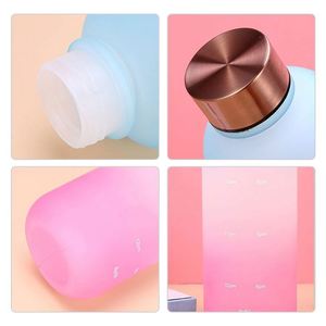 Bouteille d'eau sport en plastique sans BPA de 1 litre (32 oz) grande capacité avec marqueur de temps, idéale pour la motivation - Vente en gros - Product Image 5