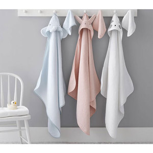 Offre Spéciale dessin animé animal capuche bébé <span class=keywords><strong>gant</strong></span> de <span class=keywords><strong>toilette</strong></span> ensembles 100% coton enfants serviette de bain - Product Image 3