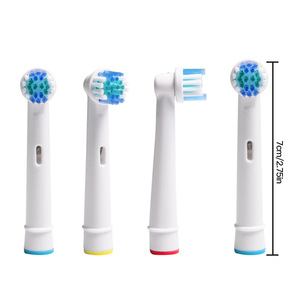 Cabezales de repuesto para cepillo de dientes eléctrico, 4 Uds., cerdas suaves, universales, compatibles con Braun Oral B, cabezales redondos, multicolor - Product Image 1