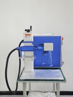 Nouvelle machine de marquage laser à fibre CNC portative de type split 100W MAX, refroidissement par air, prend en charge DXF/BMP/AI/DWG/LAS/DST, haute précision
