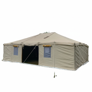 Heavy Duty personalizado doble Triple capas lona lujo familia cuatro estaciones 6x4m impermeable desierto tienda de campaña fácil de instalar - Product Image 1