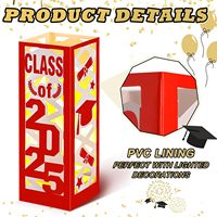 Graduation Lanterne Papier Abat-Jour Bougie Décorer Fête LED Décorer avec Bougie Veilleuse