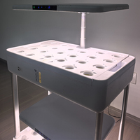 Starfarm – Machine de culture hydroponique verticale intelligente multi-niveaux pour légumes, pour balcon, avec système d'irrigation, en plastique blanc