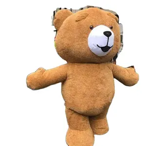 Hi 2022 Hoge Kwaliteit Kleurrijke Giant Teddybeer Mascotte Kostuum Commerical Walking Opblaasbare Mascotte In Hot Koop