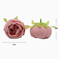 Têtes de fleurs artificielles en tissu de soie, fausses fleurs en forme de rose pour mur floral de mariage DIY, bouquets, couronnes et décorations de fête
