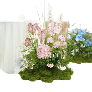 Bouquet de fleurs artificielles Greenway, mélange violet, décoration de mariage, aménagement de scène - Product Image 5
