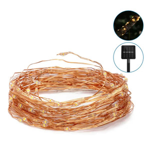 Luces LED solares de cobre RGB - eficiencia energética, luces multicolores, a prueba de agua; ideales para decorar jardines y - Product Image 3