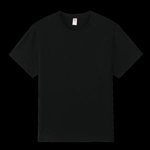 Design 100% Cotton Tshirts Plain Black Dtg Printing Solid Pattern Custom Plain Black T Shirts Wholesale Manufacturers China - Product Image 1